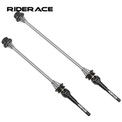 RIDERACE Bicycle Quick Release Skewer Lever Titanium Ti For Road Cycling Mountain Bike Wheel Hub QR Skewers Ultralight MTB Parts