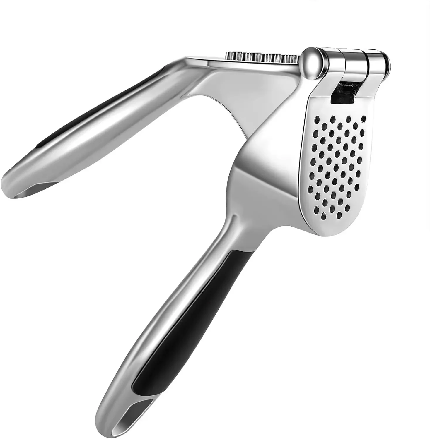 1pcs Garlic Press Easy To Squeeze and Clean with Soft Easy Squeeze Ergonomic Handle  Zinc Alloy Garlic Mincer & Crusher