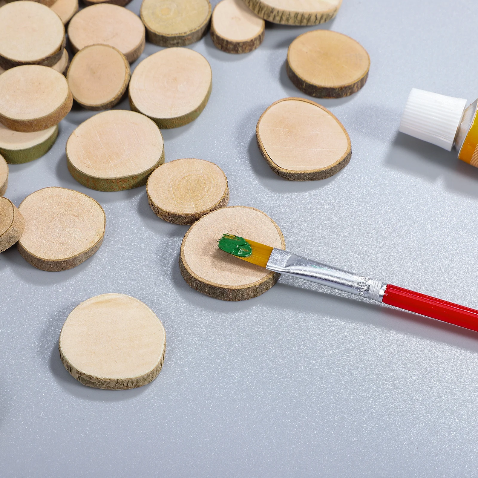 

Wood Slices 1-9cm Round Unfinished Log Discs for DIY Rustic Christmas Wedding Decor Natural Wood Circles Craft Kids Projects