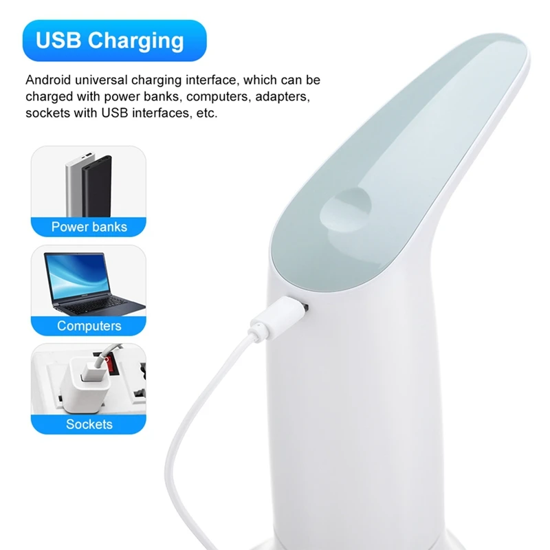 Distribuidor de água automático, bomba de água elétrica recarregável USB, dispensador de água com controle de toque