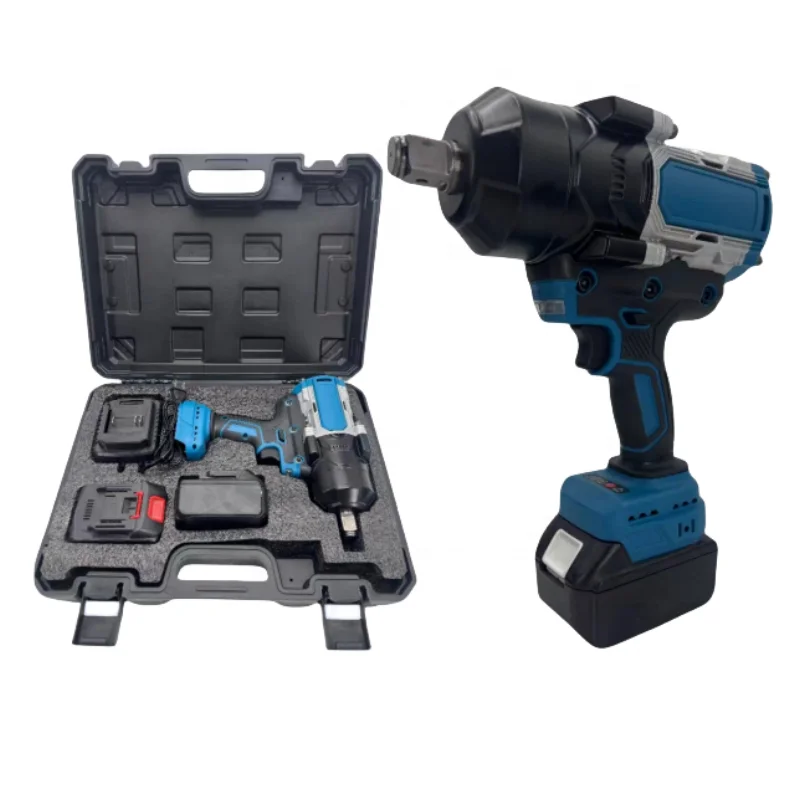 

2025Professional 3/4\" Heavy Duty Cordless Impact Wrench Lithium Electric Brushless with 21V Battery for Truck Tires Car Repair