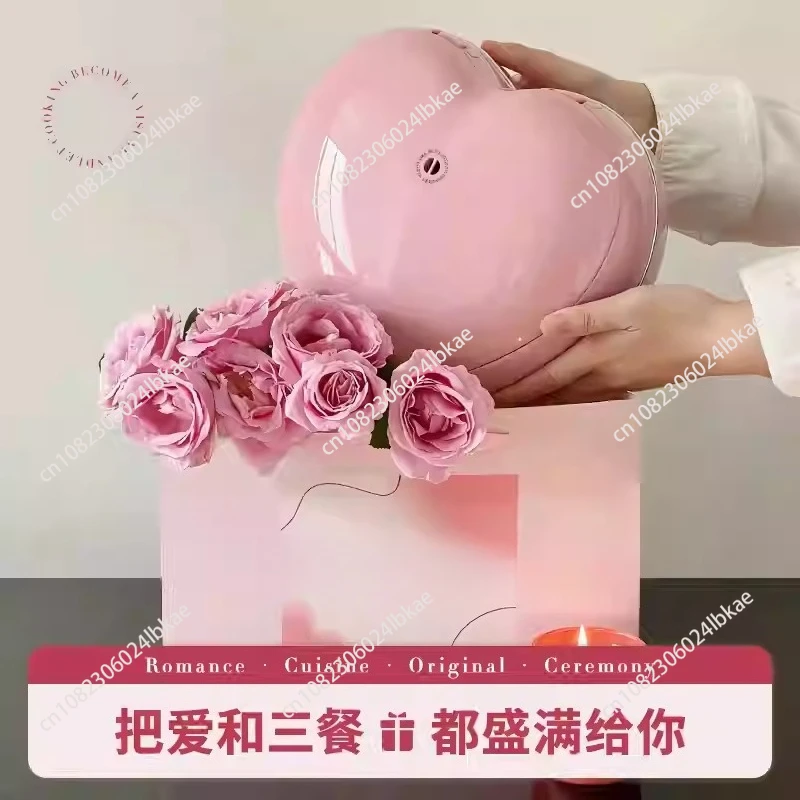 

for Heart-shaped rice cooker pink love mini multifunctional small rice cooker cake 1.8L