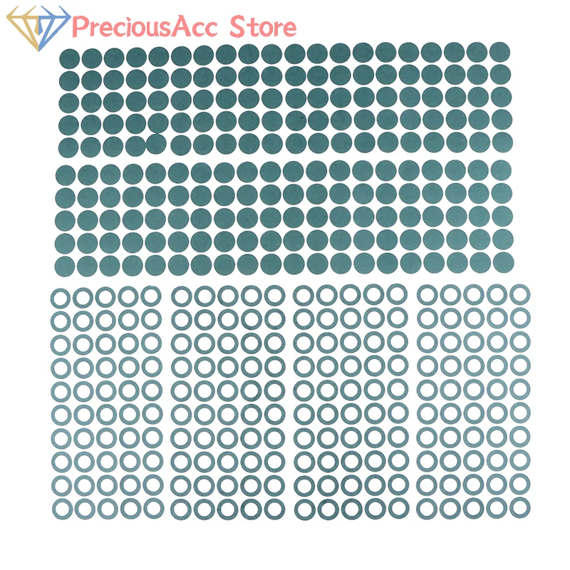 200Pcs Battery Insulation Ring Gasket Self Adhesive Pad For 18650 21700 26650 32650 Li-ion Cell Protection