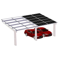 Galvanized Steel Solar Carport Waterproof BIPV Carport Solar Mounting System