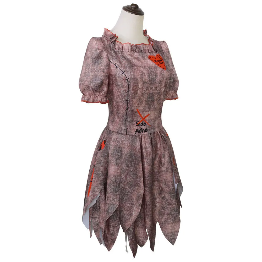 loween Skeleton Doll Costume Cosplay Diavolo om Clown Performance Outfit Spettacolo teatrale Abbigliamento etnico tradizionale da donna...