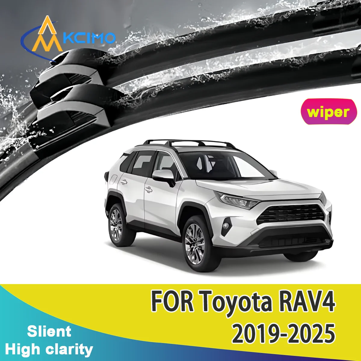 

KCIMO 2PCS New Wiper Blades for Toyota RAV4 XA50 2019-2025 Toyota Wildlander (GAC Toyota, China) Suzuki Across Rain Brushes