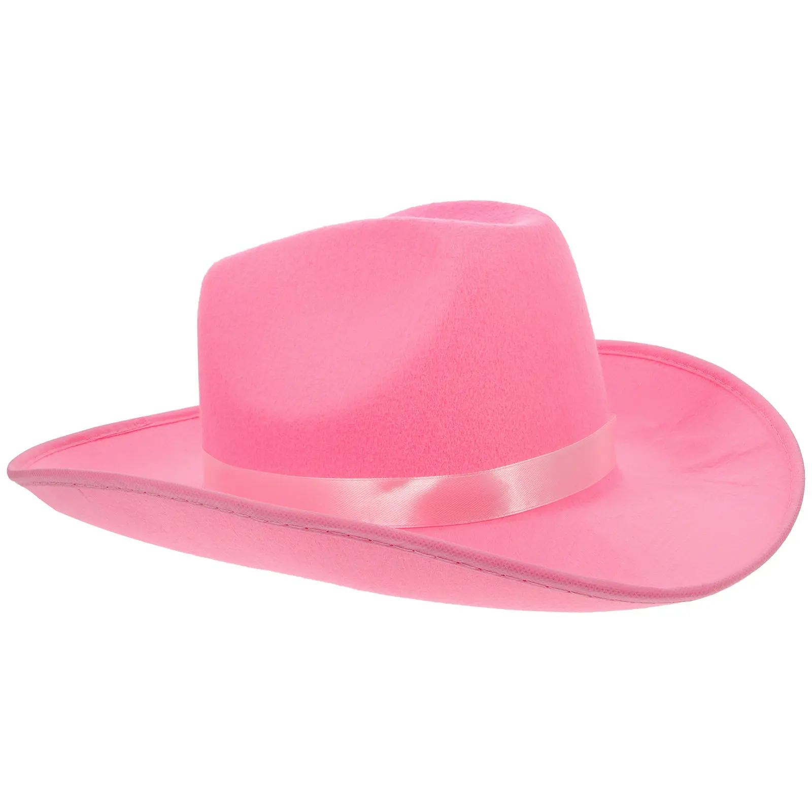 Pink Western Cowboy Hat Premium Felt Cowgirl Headgear for Costume Parties Photo Shoots Dress Up Events Fashion Hat Party