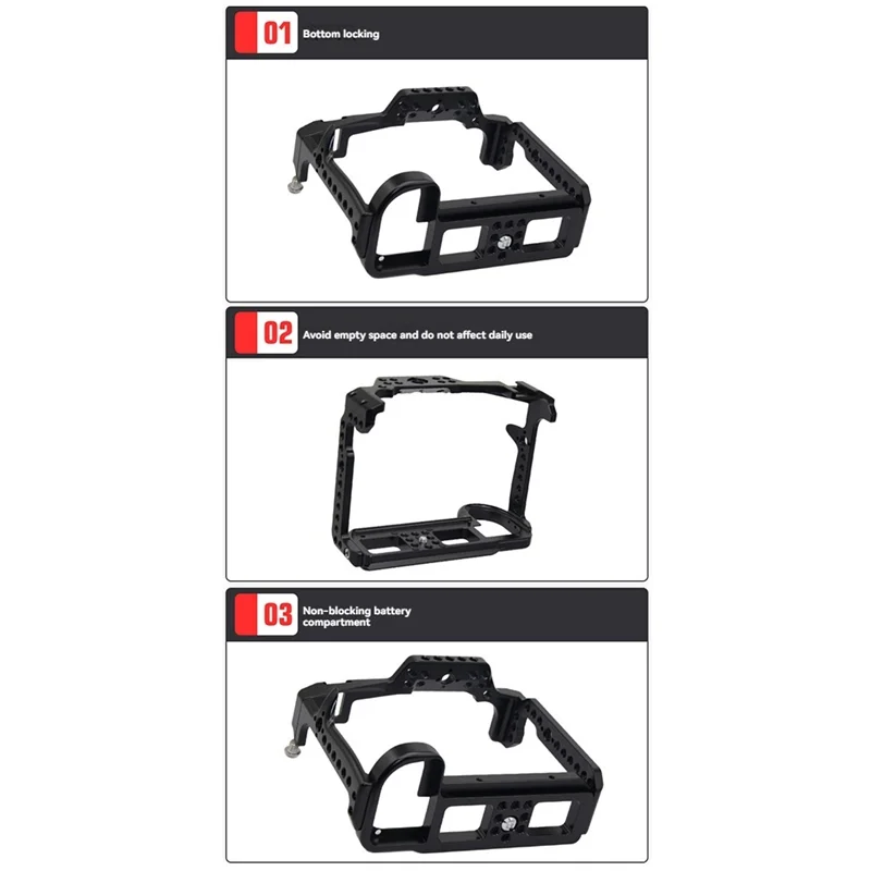 Camera  Cage For Panasonic S1 S1H S1R Camera Stabilizer Protection Frame Quick Release Plate Camera Cage