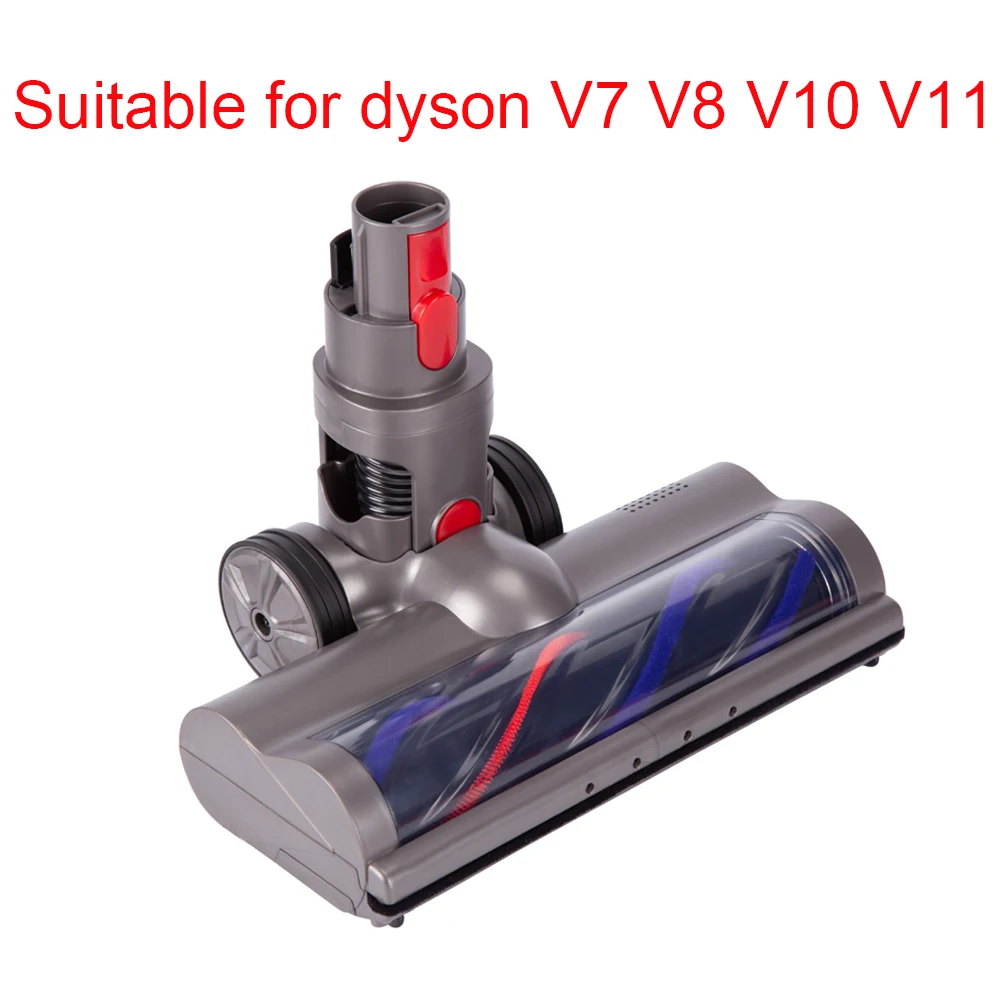 Buah kepalla Sikat Rol Lantai Berbulu Turbo Listrik untuk Dyson V8 V7 V10 V11 aksessori Suku Cadang Sikat Pembersih Vakum dengan L