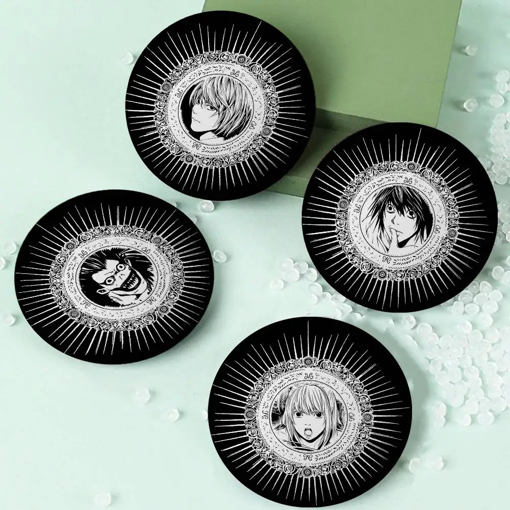 Black Edition Anime Death Note Tinplate Brooch Figure Icon Badge Handmade Brooches For Backpack Clothes Decoration