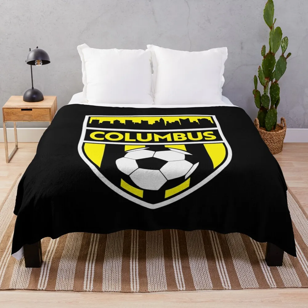 Columbus Soccer Team Crew SC Futbol Fan Throw Blanket Luxury Designer Blanket Winter bed blankets