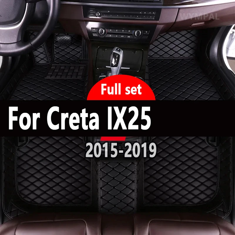 

Автомобильные коврики для Hyundai Creta IX25 2019 2018 2017 2016 2015, декоративные защитные автомобильные аксессуары, коврики для интерьера