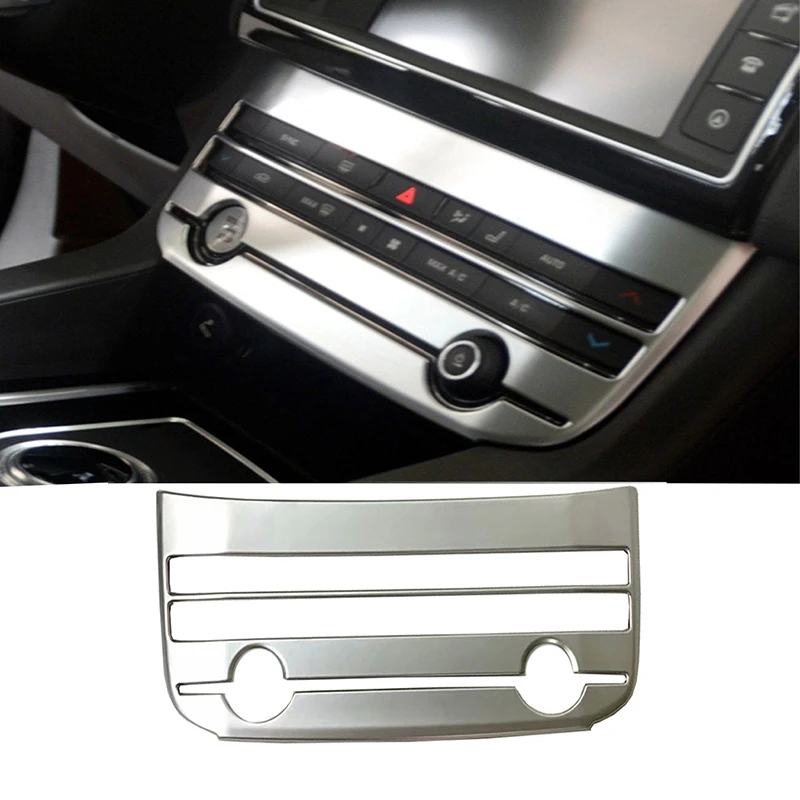 

ABS Matte Center Control Air Conditioning Switch Cover Trim Car Styling Accessories For Jaguar F-Pace 2016 2017 2018
