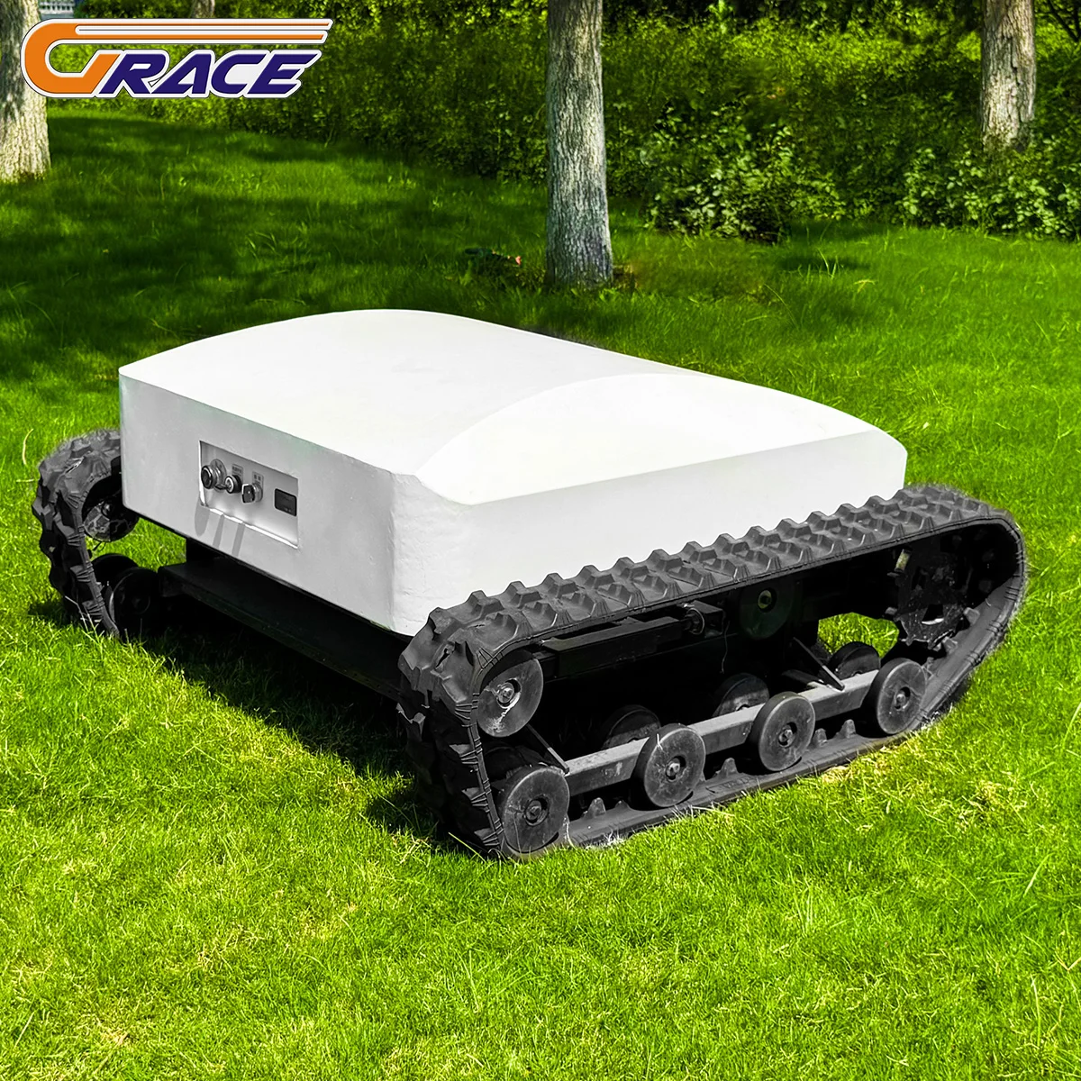 

Hot Sale Zero Turn Remote Control Lawn Mower Cutting Width 550mm 1000mm 1100mm Crawler Lawn Mower For Grass Cutting