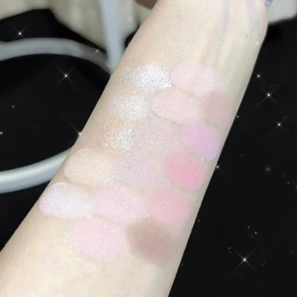 Oogschaduwpalet met lage verzadiging Matte thee Abrikoos Oogmake-uppalet Dagelijkse aardemake-up Langdurige oogschaduw