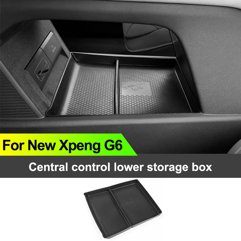 Fit For New Xpeng G6 2026 Central Control Lower Storage Box TPE Material Automotive  Supplies Waterproof And Wear-resistant