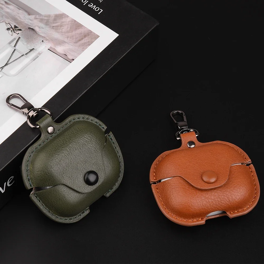 Leather Bluetooth Wireless Earphone Case For Samsung Galaxy Buds3 case Genuine Protective Cover For Samsung Galaxy Buds3pro Case