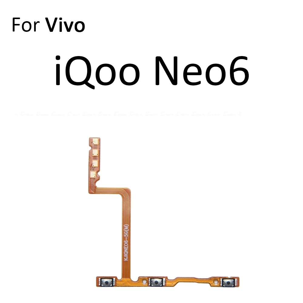 Power ON OFF Mute Switch Control Key Volume Button Flex Cable For Vivo iQoo Neo 6 SE 7 Racing 8 9 9S 10 Pro Plus
