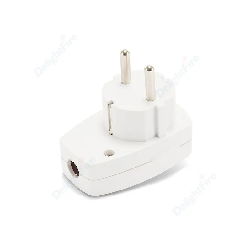 2pin 4.8mm EU Rewireable Plug Adapter Power Socket 250V 16A AC Outlet  Electrical Socket Adapters Wiring Plug for Power Cable