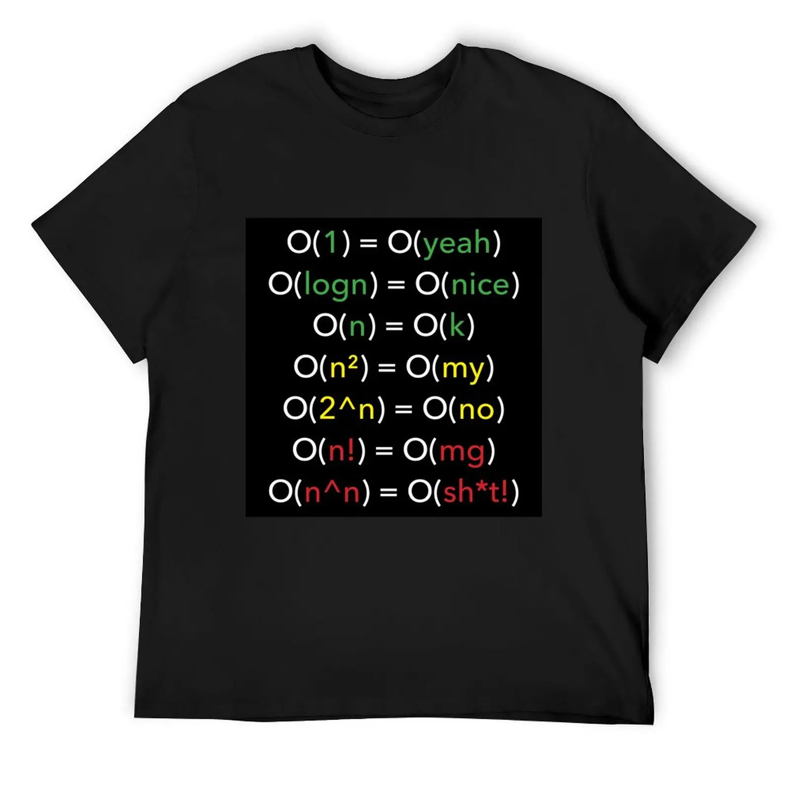 

Alternative Big O Notation T-Shirt essential t shirt blanks mens graphic t-shirts pack