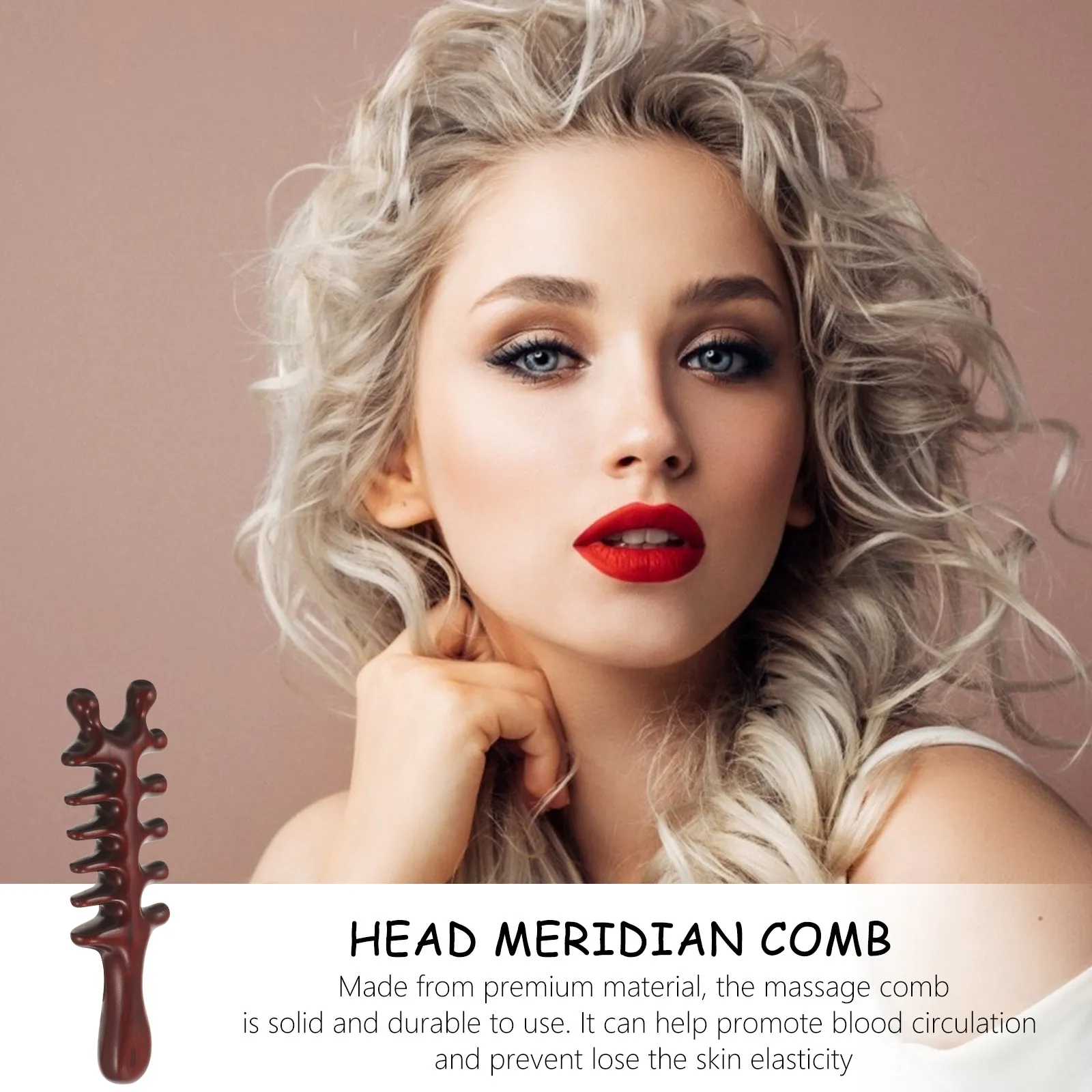 

Sandalwood Beauty Sheep Hair Massage Comb Wooden Scalp Care Tool Compact Size 17Cm Wide Tooth Comb for Relaxation Meridian