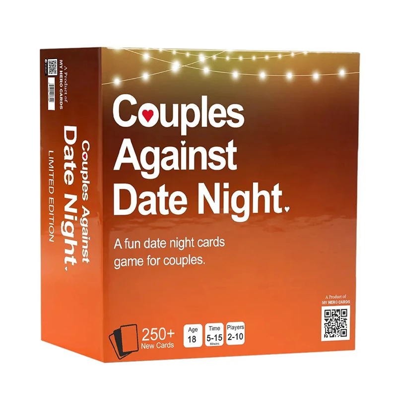 2025 Couples Against Date Night - Card Game For Husband, Wife, Boyfriend, Girlfriend - Romantic Gift For Anniversary, Wedding