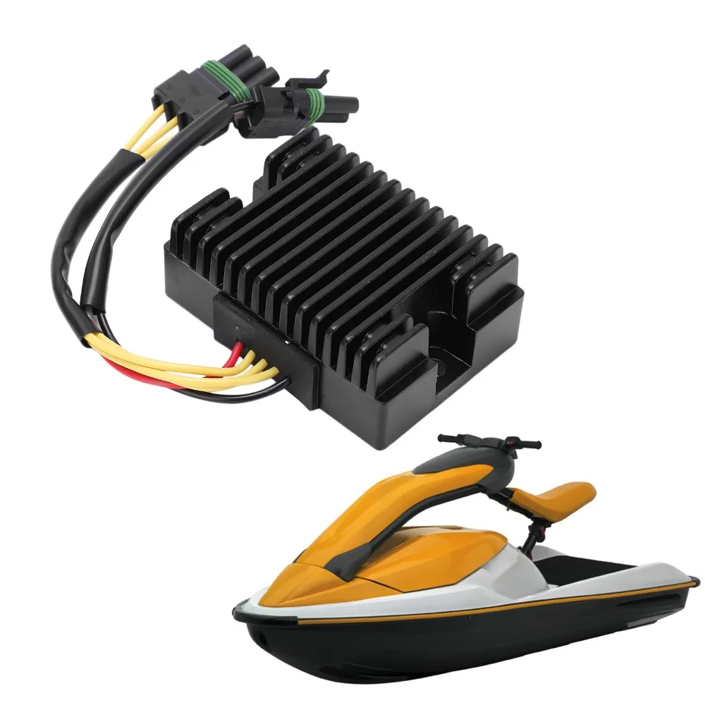 Black Voltage Regulator Rectifier Aluminum Shell High Output Replacement Voltage Regulato Boat Voltage Regulator For SeaDoo LRV