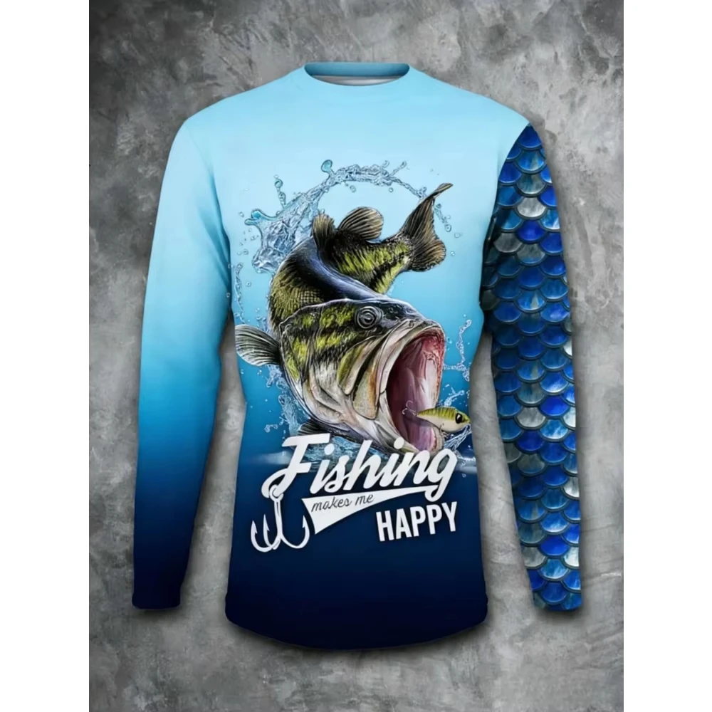 Long Sleeve Fishing Jersey Mix - огляд і ціна Kids Outdoor Wear