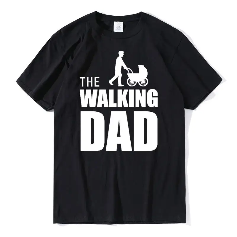 

Мужская футболка из 00% хлопка с принтом «Ходячий папа» в стиле Харадзю, настраиваемая, с ручной росписью, на заказ одежды