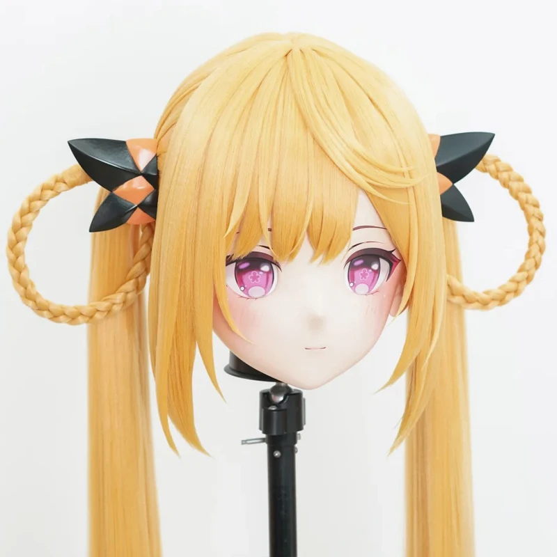 Pełna opaska z zamkiem Personalizacja Lalka Crossdresser Kobieta/Dziewczyna Postać z Kreskówki Kig Cosplay Japońskie Anime Kigurumi Maski