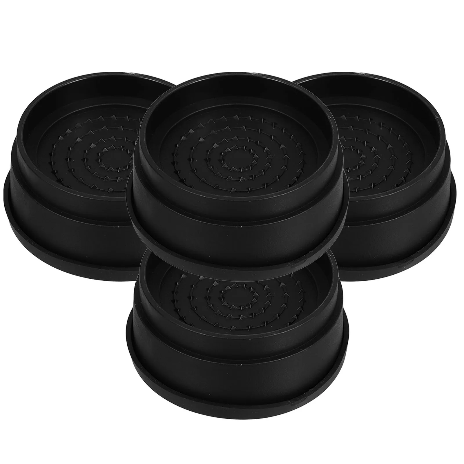 

4Pcs Stackable Bed Risers Rubber Non-Slip Lifter for Furniture Height Extension Suitable for Dorm Sofa Chair Desk Easy Storage