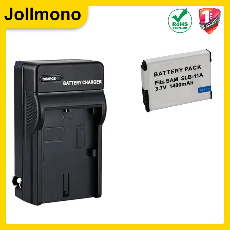 1400mAh SLB-11A Camera Battery With USB Charger For Samsung CL65 CL80 EX1 HZ25W HZ30W HZ35W HZ50W ST1000 ST5000 ST5500 TL240
