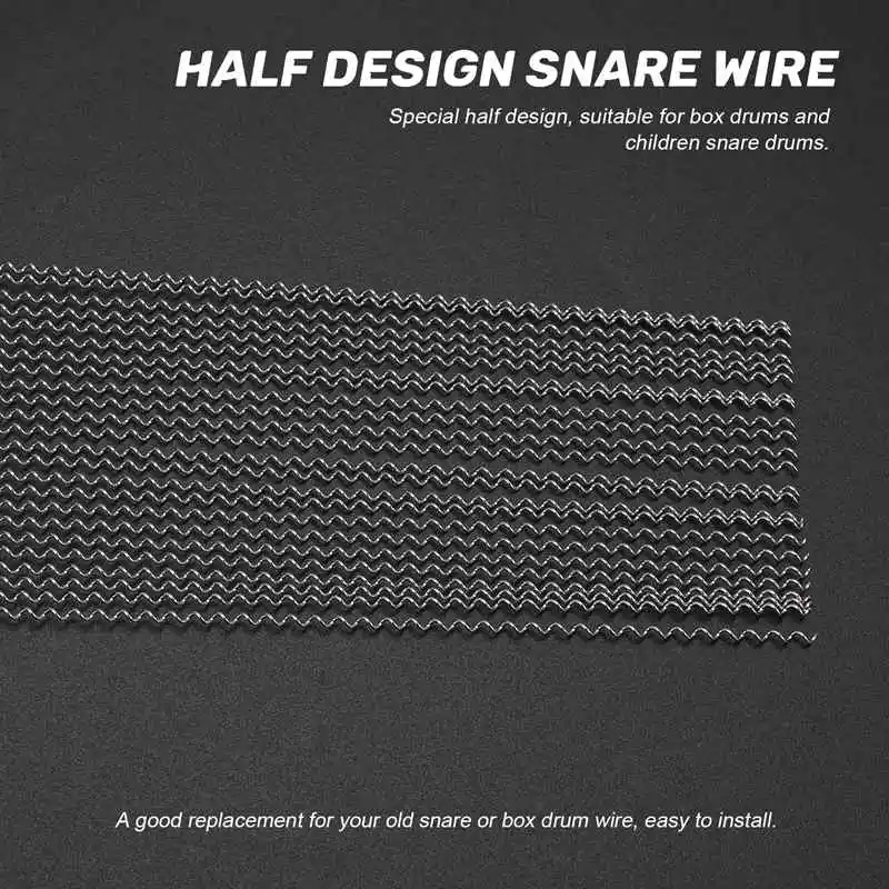 New Half Design Steel Snare Wire Drum Spring for Children Snare Cajon Box Drums 24 Strand