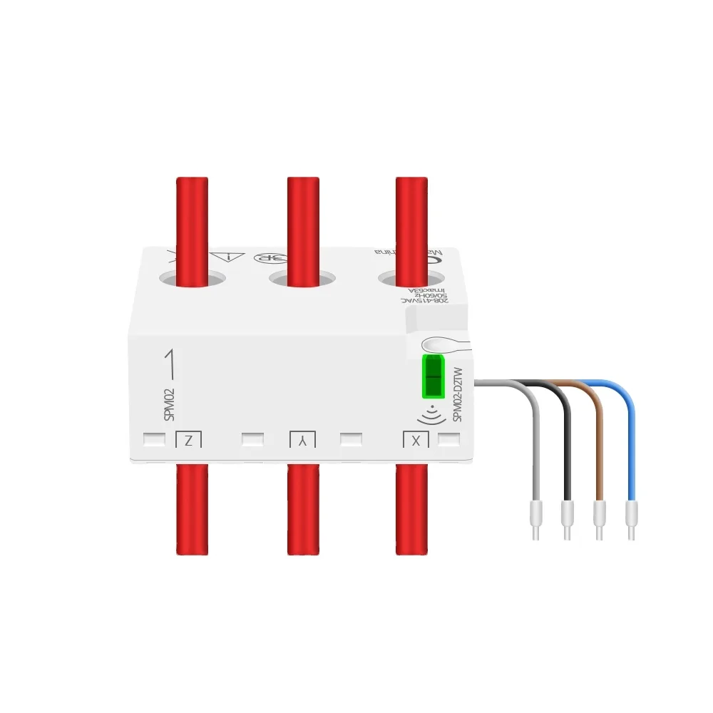 3-Phase 4-Wire Smart Energy Meter 63AWiFi Power Sensor 208V 415V Smart Life APP Controlled