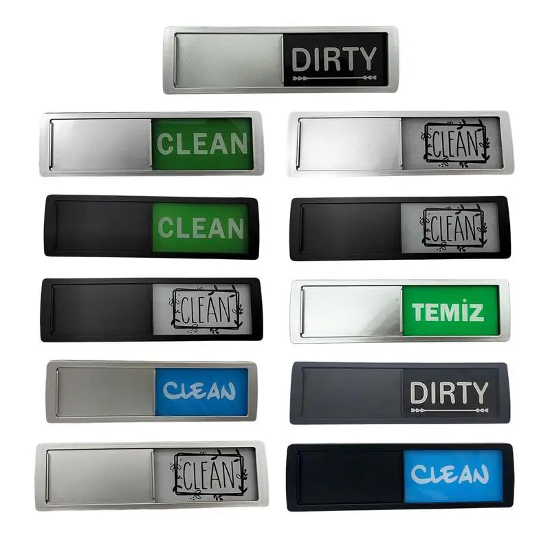 Dishwasher Clean Dirty Sign Room Cleaning Tips Cleanliness Sign Hotel Magnetic Sign Magnet Clean Dirty Sign Home Room Decoration