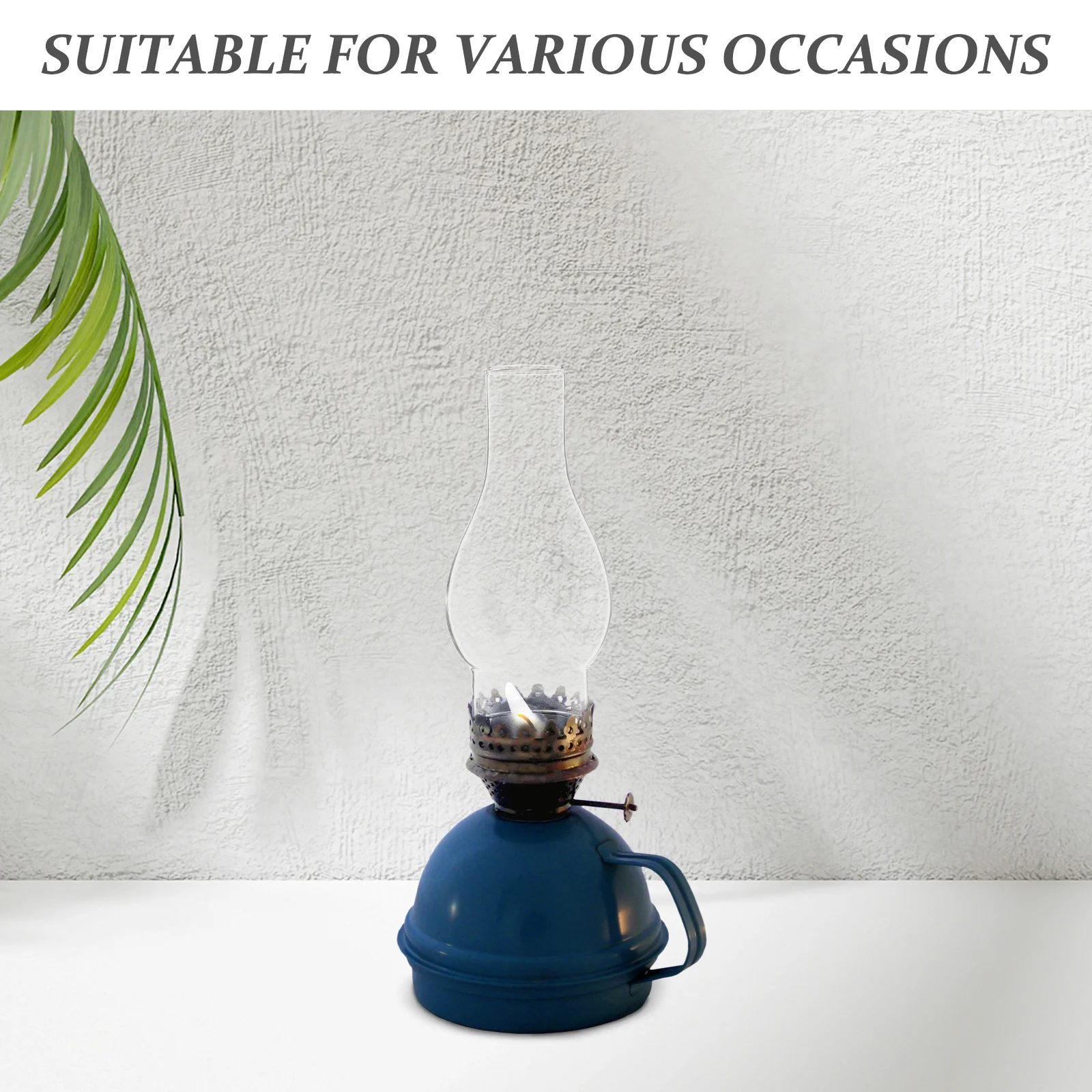 2 قطعة عاكس الضوء الزجاجي الشفاف مادة عالية الجودة طراز ريترو مقاوم للرياح لديكور المنزل استبدال عاكس الضوء الزجاجي