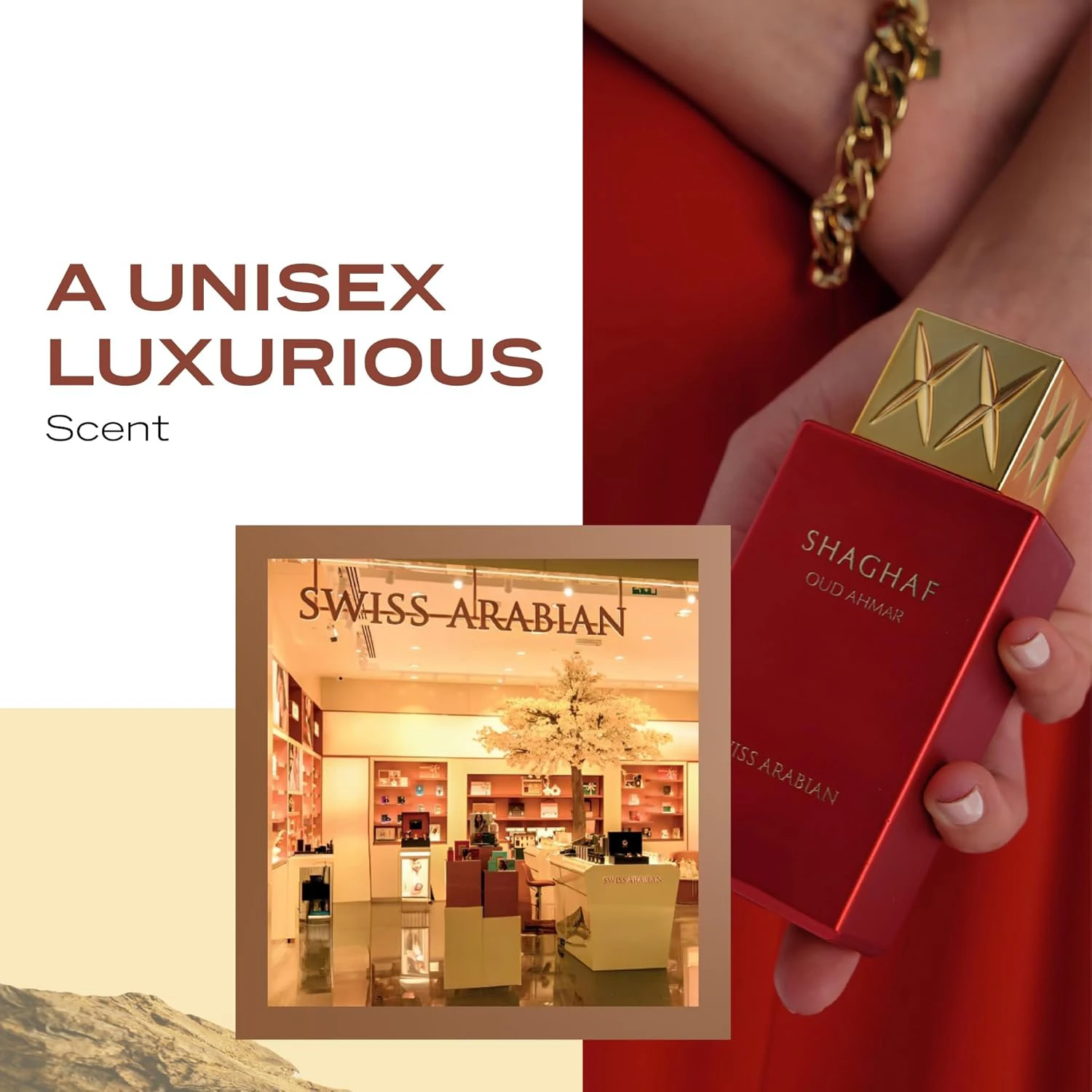 السويسري العربي Shaghaf Oud Ahmar، منتجات فاخرة من دبي، عطر بخاخ EDP شخصي يدوم طويلاً، 2.5 أونصة