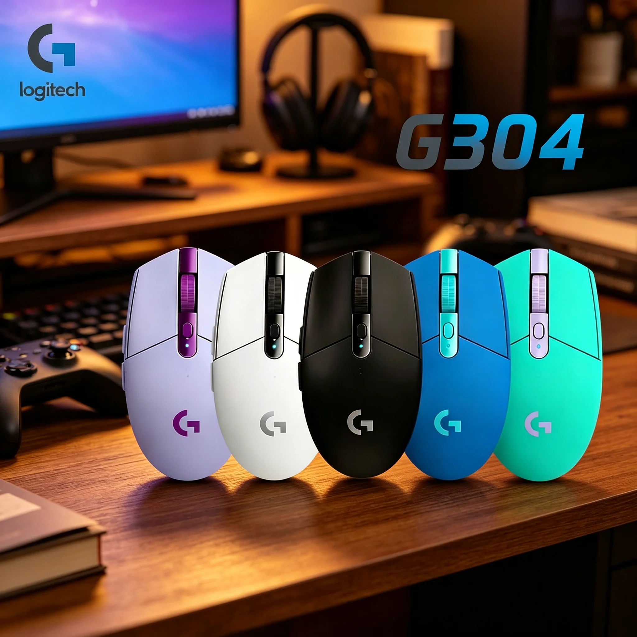 Logitech G304 2.4GHz Lag‑Free Game Mouse Reliable Performance For PUBG CS2 Valorant Tournament Level Gaming