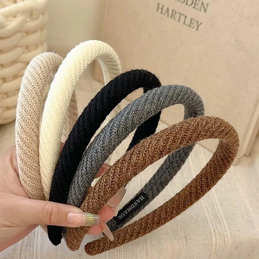 

Корейская модная повязка на голову, элегантные женские повязки на голову, женские аксессуары для волос, винтажная повязка для волос, головной убор, головные уборы для мытья лица, подарки