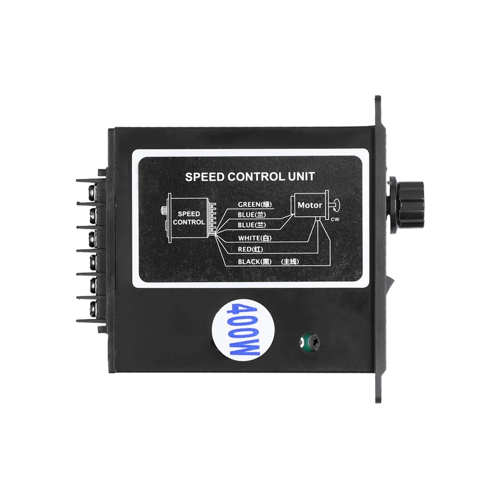 400W Motor Speed Controller AC 220V Digital Adjustable Stepless Single Phase Motor Speed Controller 0-1450rpm Speed Regulator