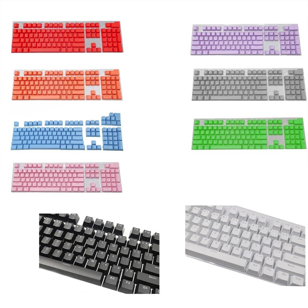 

1pc 104pcs ABS Backlit Keycap OEM Profile Two-color Injection Molding for Key Button for Gaming Mechanical Keyboard MX Switc