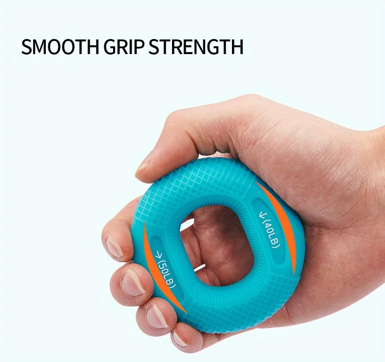 Build Muscle Strength in Your Hands with this 20-80LB Hand Muscle Training Silicone Ring - Perfect for Home Gyms! image 3