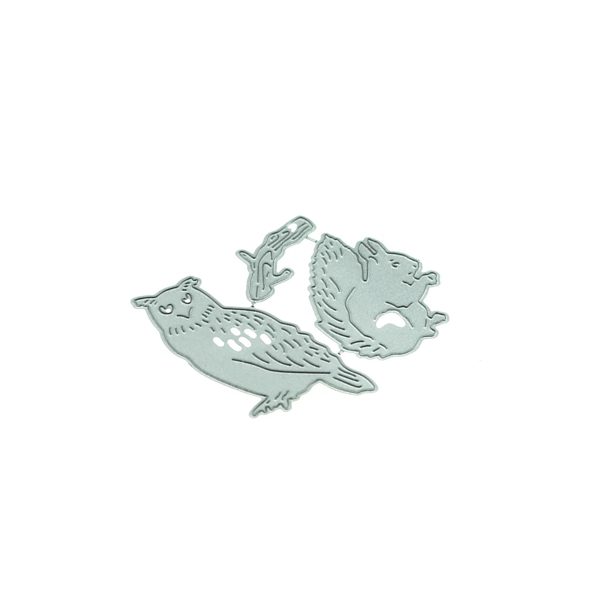 Metal Cutting Die Sets Squirrel Owl Pattern For Scrapbooking Handcraft Card Punch Knife Stencil Postcard Clipart Decorating