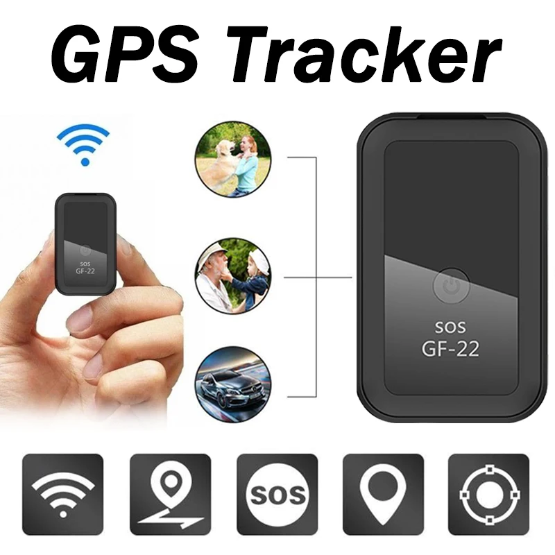 GF 22 Multifunction GPS Tracker Mini Car Tracking GPS Magnetic Anti-lost Positioner with Global Positioning System 42x26x15mm