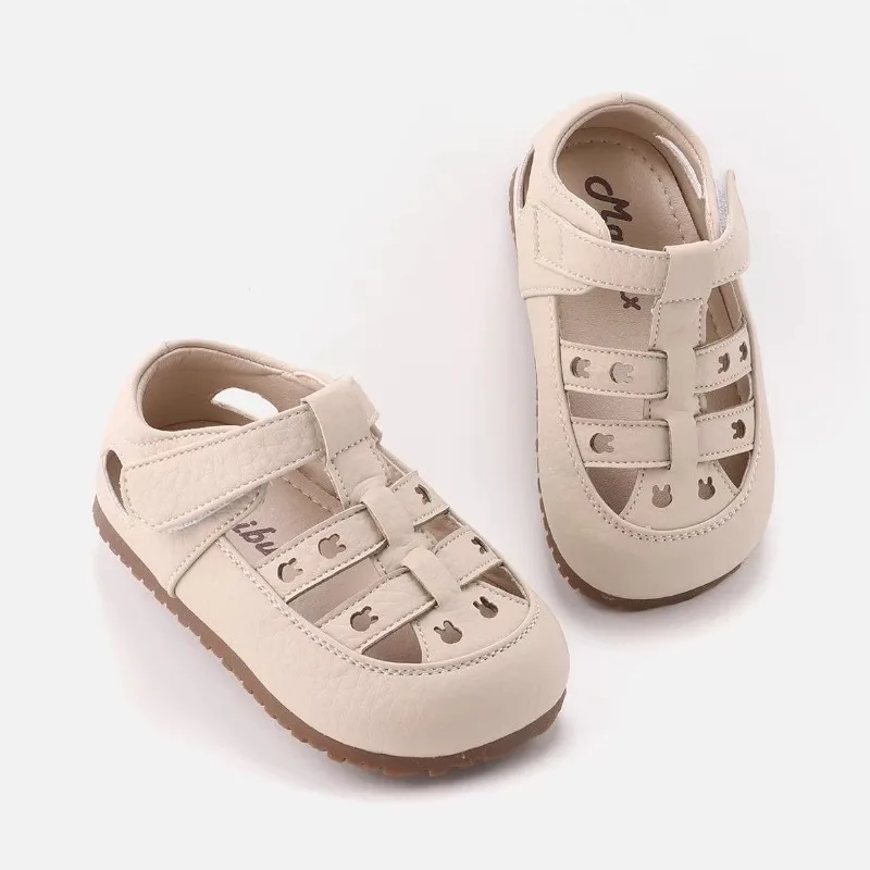 Baby-Sandalen mit Lochmuster, vielseitige Prinzessinnen-Schuhe für Kinder, runde Zehenpartie, weiche Sohle, Sommer 2026 Neu, Kleinkind-Strandschuhe, lässig, rutschfest – Detail 5