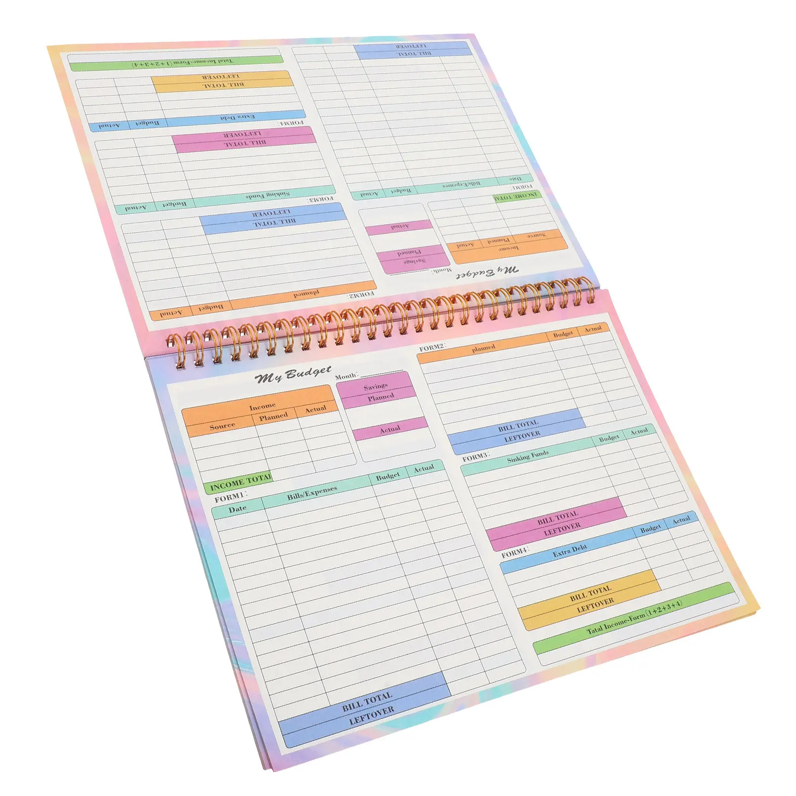 B5 Business Ledger Book Personal Finance Journal Expense Tracker Income Recorder Weekly Planner Sheets Budget Organizer Cash