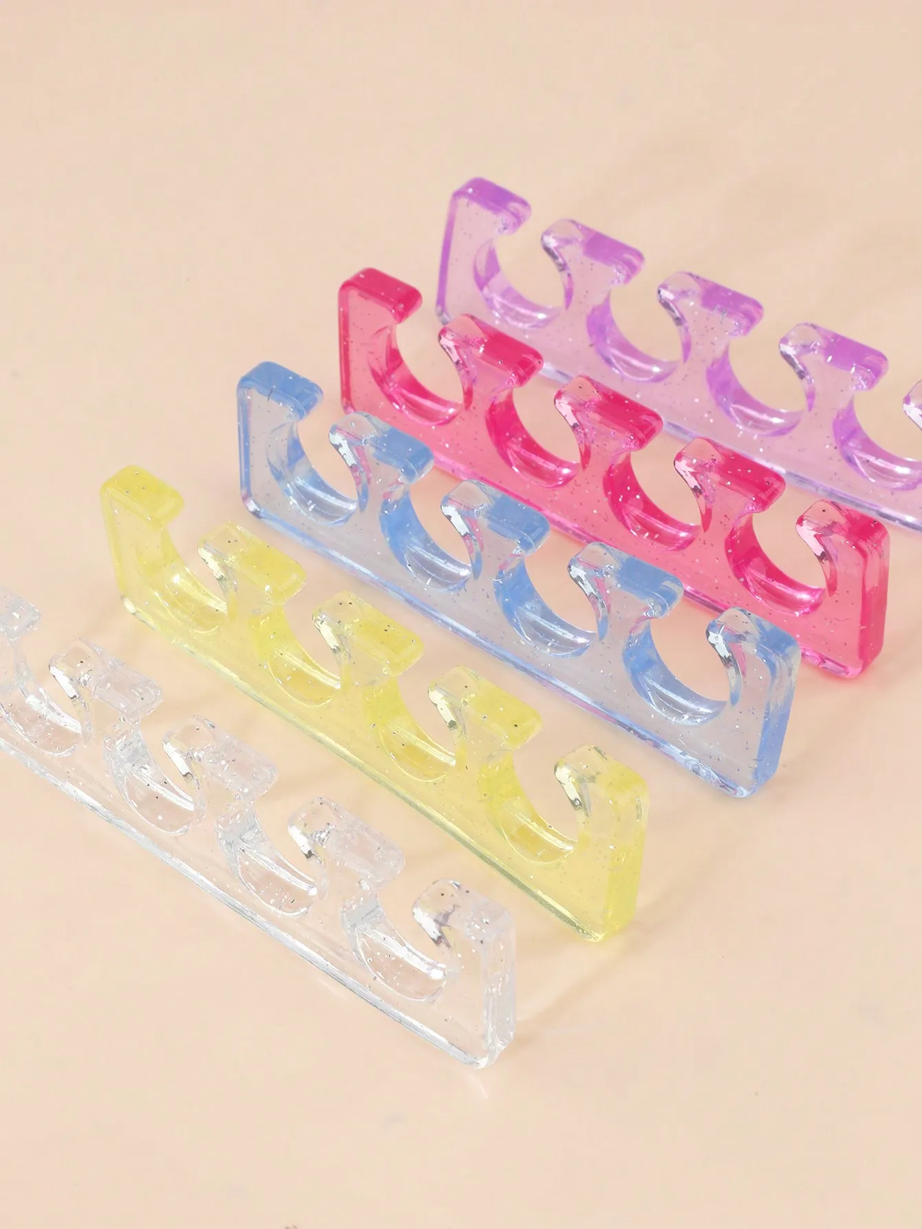 2pcs Silicone Finger Separator, Soft Toe & Finger Separator Tool For Manicure, Pedicure, Nail Art,Nail Supplies,Nail Tools