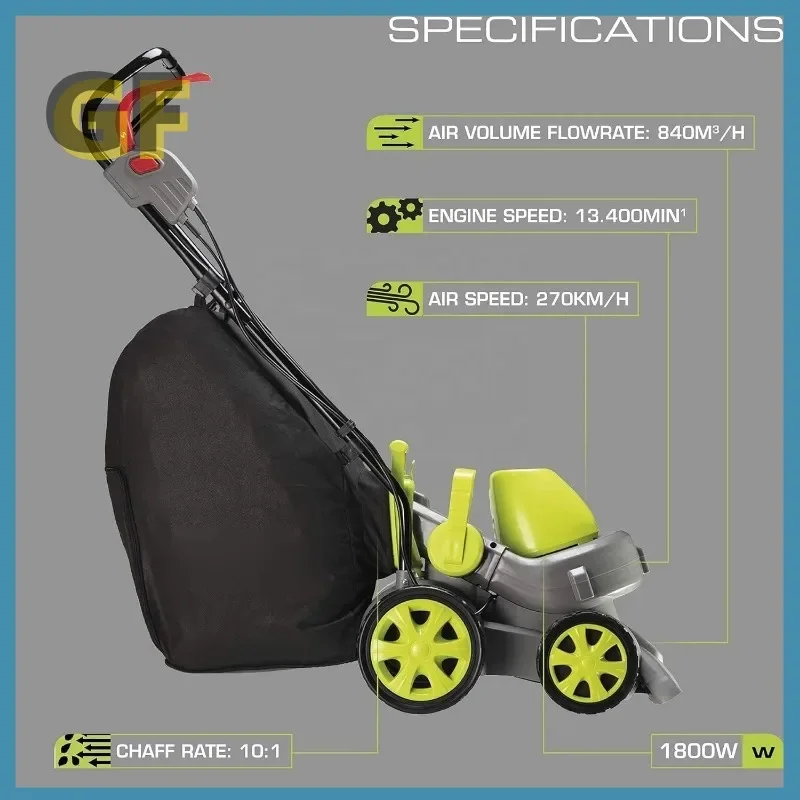 3-in-1 Artificial Grass Cleaning Machine Vacuum Blower Vacuum  Leaf Shredder for Turf Cleaner Sweeper Power Brush Brushing