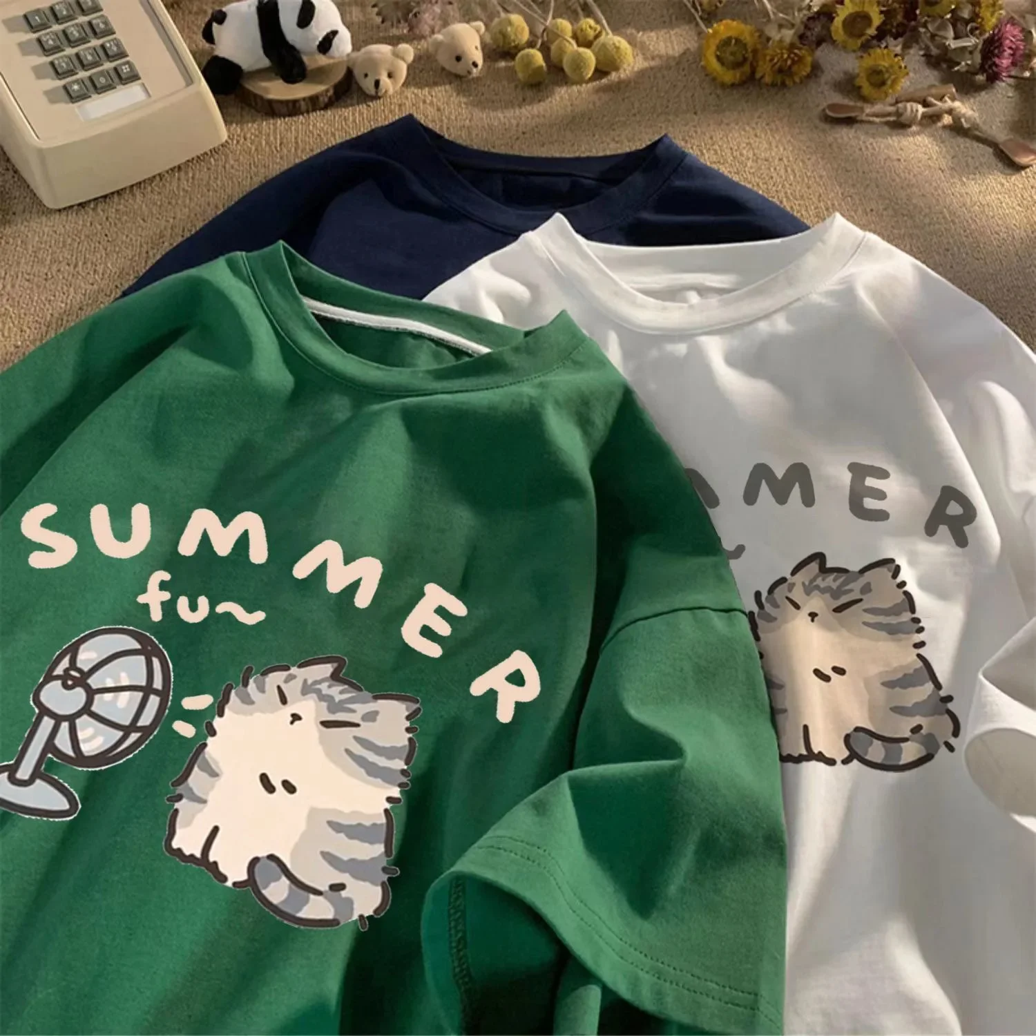 Korean Oversized Baggy T-shirt For Men Summer Casual Short Sleeve Couple Wear Harajuku Tops Tee Japan Y2k Streetwear