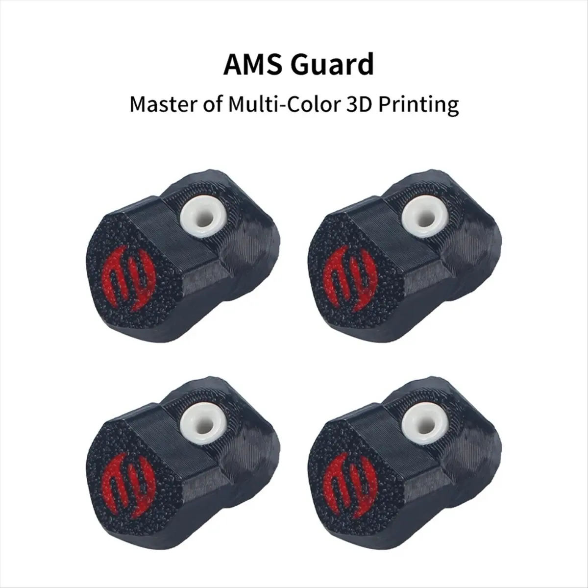 A85P 4PCS AMS Guard Durable Ceramic Inlet Ring Protector 3D Printer Parts for Bambu Lab A1 P1 X1 H2D AMS
